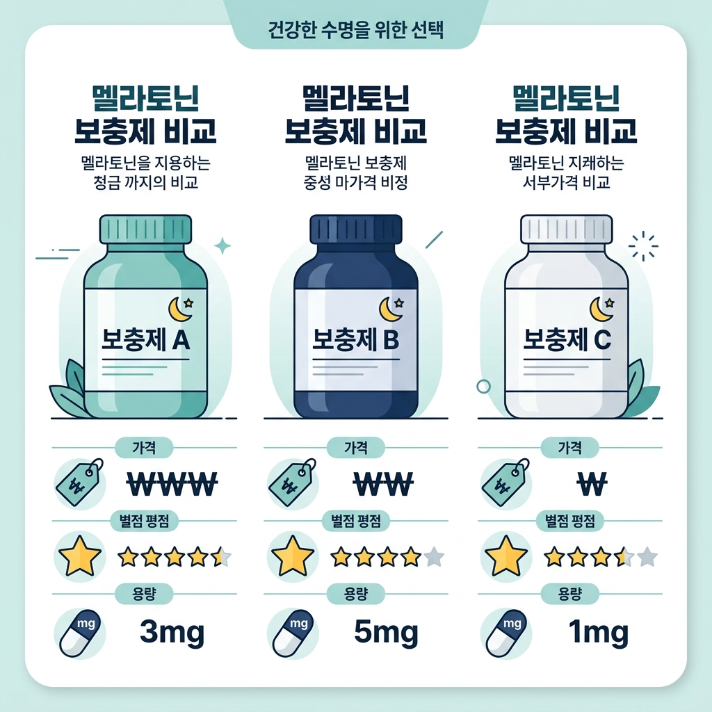 멜라토닌 제품 비교